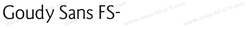 Goudy Sans FS字体转换